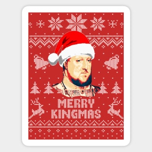 Henry The 8th Merry Kingmas Sticker